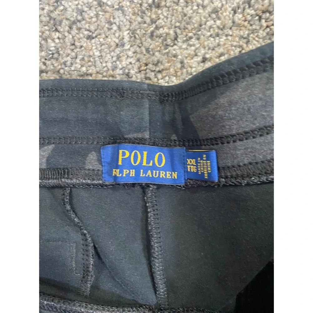 Polo Ralph Lauren Mens Camo Joggers Grey Black Camouflage Sweatpants XXL - Picture 3 of 3